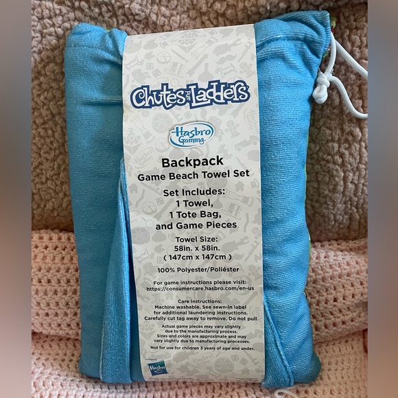 Chutes and Ladders game beach towel set - Picture 2 of 3